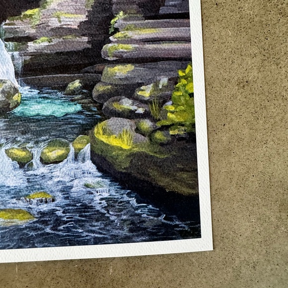 Blanchard Springs Art Print 8x10” Ozark Mountains Arkansas AR Stone County - Picture 3 of 3